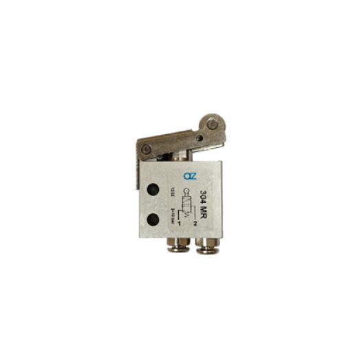 Microvalvola 3/2 vie NC leva a rullo per tubo diametro 4mm Az Pneumatica 304MR