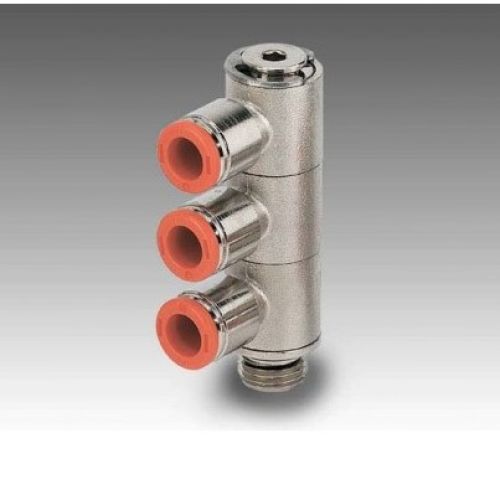 Asta tripla anelli singoli girevoli Metal Work RL52 G 1/8 tubo 4 Metal Work 2L52002